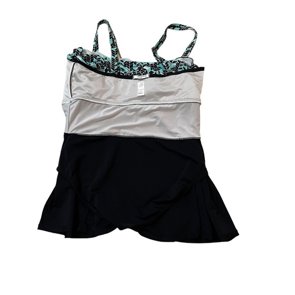 Liz Claiborne Women’s Plus Size 24W One Piece Swim-dress Swimsuit Swimwear - Picture 7 of 12